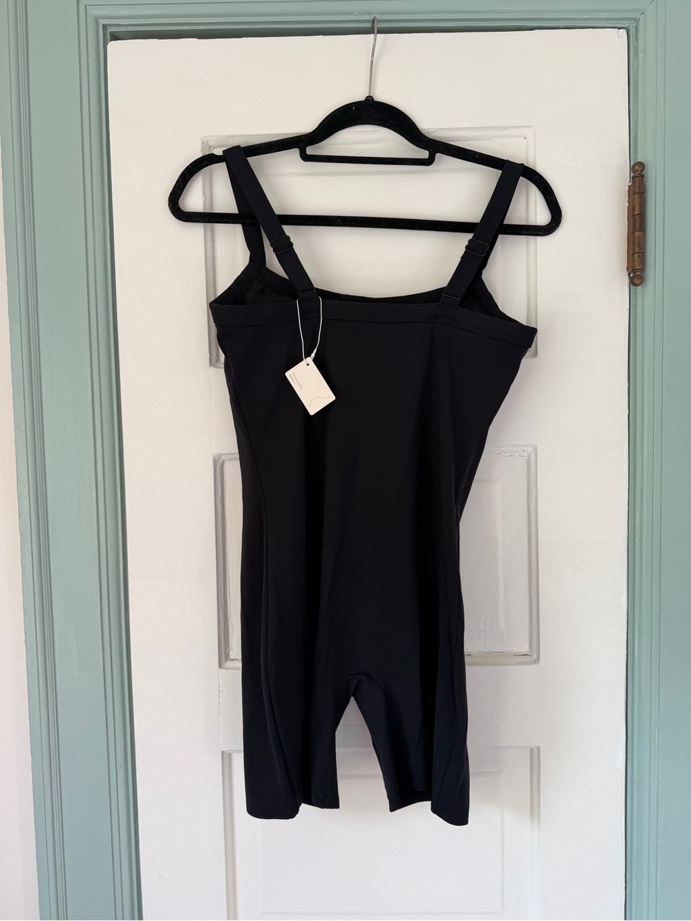 Momanda Black Maternity Cami Romper Bodysuit - Picture 3 of 5